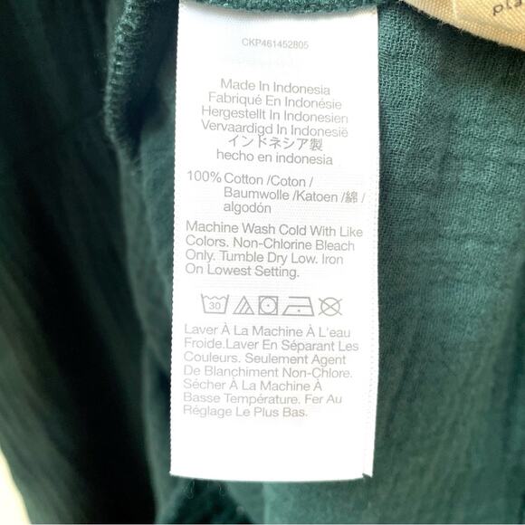 Madewell Lightspun Popover Tiered Mini Dress in Teal Gauzy Dress Women's XS $98 - Picture 8 of 9